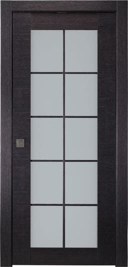 AVANTI 10 LITE VETRO BLACK APRICOT POCKET BELLDINNI MODERN INTERIOR DOOR - 1