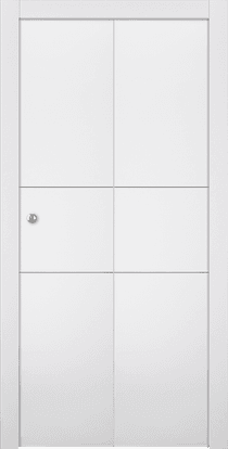 OPTIMA 2H SNOW WHITE BI-FOLD BELLDINNI MODERN INTERIOR DOOR - 1