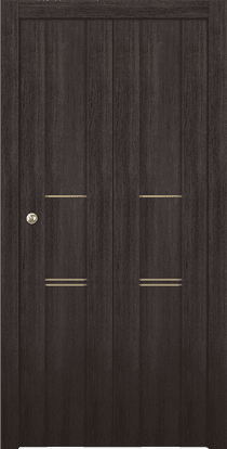 AVON 01 3H GOLD VERALINGA OAK BI-FOLD BELLDINNI MODERN INTERIOR DOOR - 1