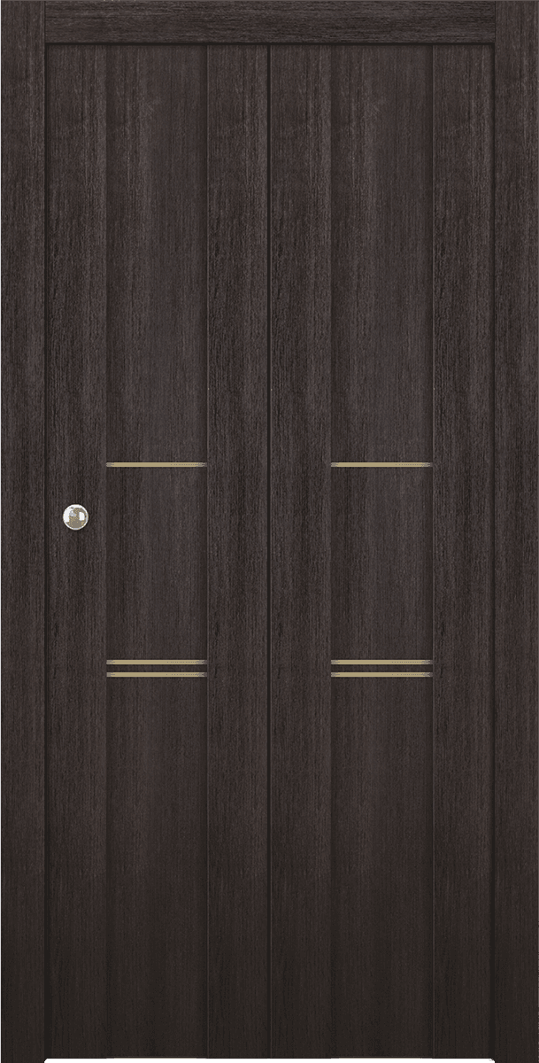 AVON 01 3H GOLD VERALINGA OAK BI-FOLD BELLDINNI MODERN INTERIOR DOOR - 1