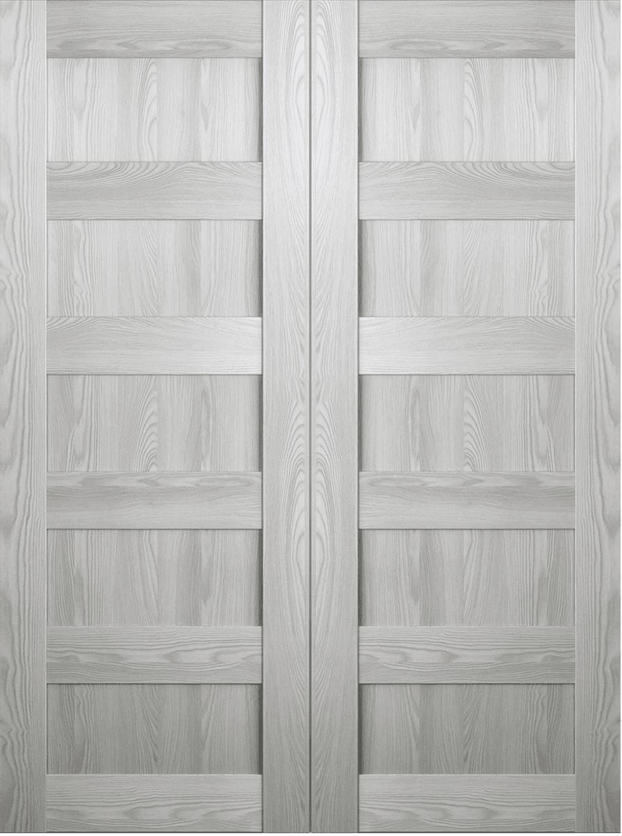 AVON 07 4R RIBEIRA ASH DOUBLE BARN BELLDINNI MODERN INTERIOR DOOR - 2