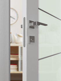 PALLADIO 202 4H BLACK STRIPS VETRO BIANCO NOBLE DOUBLE DOORS BELLDINNI MODERN INTERIOR DOOR - 2