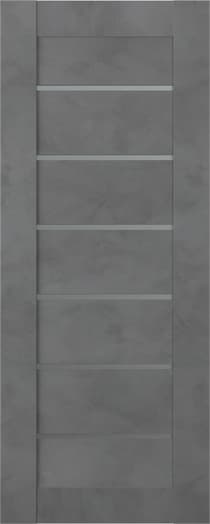 AVON 07-02 VETRO DARK URBAN SLAB BELLDINNI MODERN INTERIOR DOOR - 1