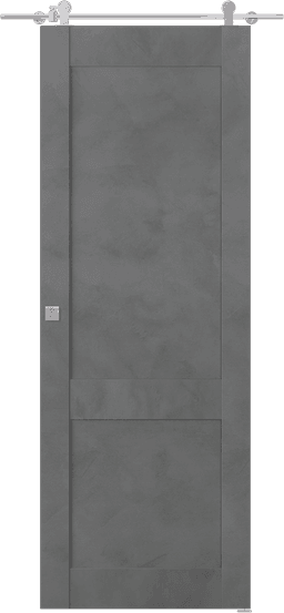 AVON 07 R DARK URBAN DOUBLE BARN BELLDINNI MODERN INTERIOR DOOR - 1