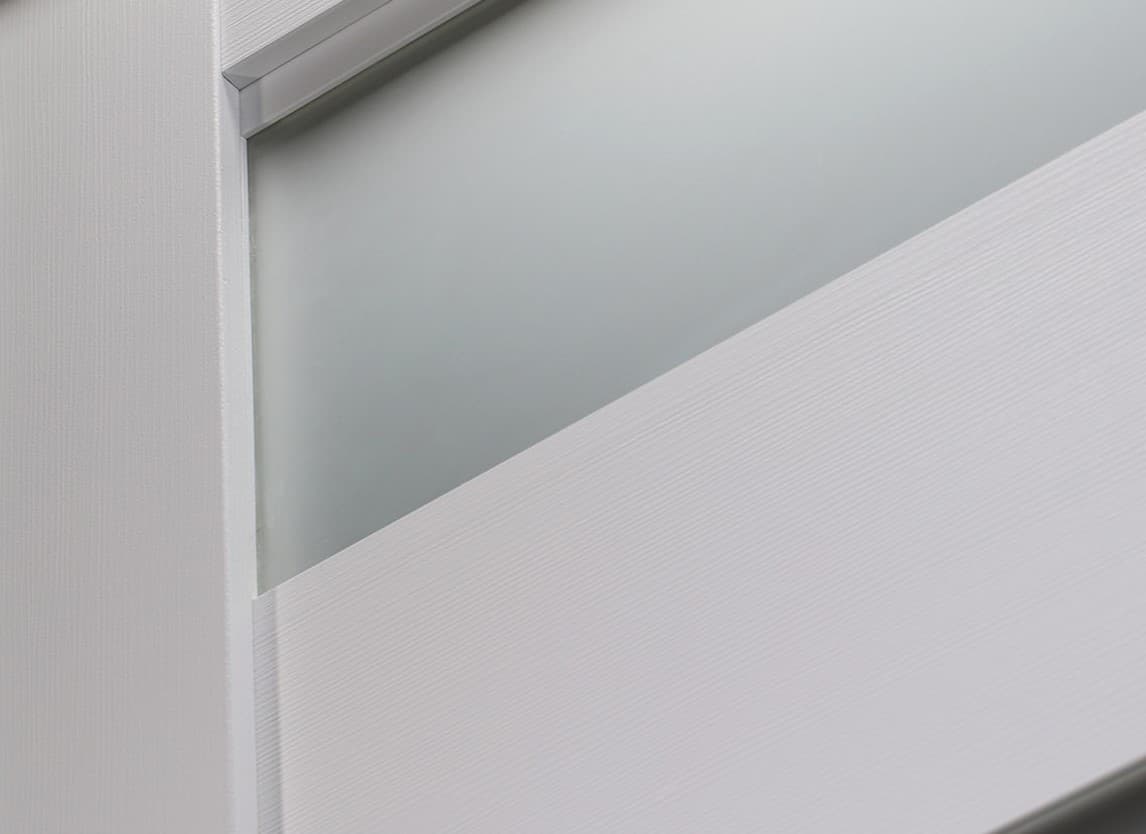 DOME VETRO BIANCO NOBLE SLAB BELLDINNI MODERN INTERIOR DOOR - 2