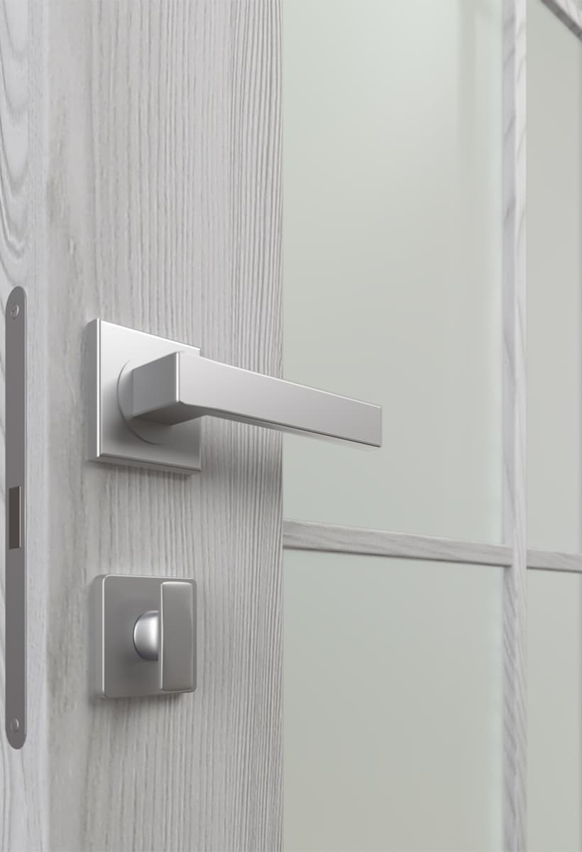 AVON 5 LITE VETRO RIBEIRA ASH INVISIBLE METAL FRAME BELLDINNI MODERN INTERIOR DOOR - 3