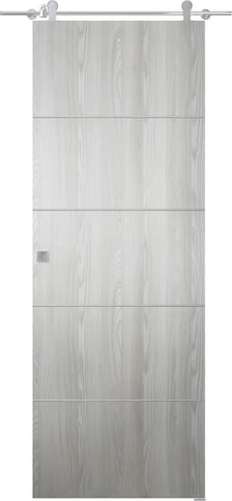 OPTIMA 4H RIBEIRA ASH DOUBLE BARN BELLDINNI MODERN INTERIOR DOOR - 2