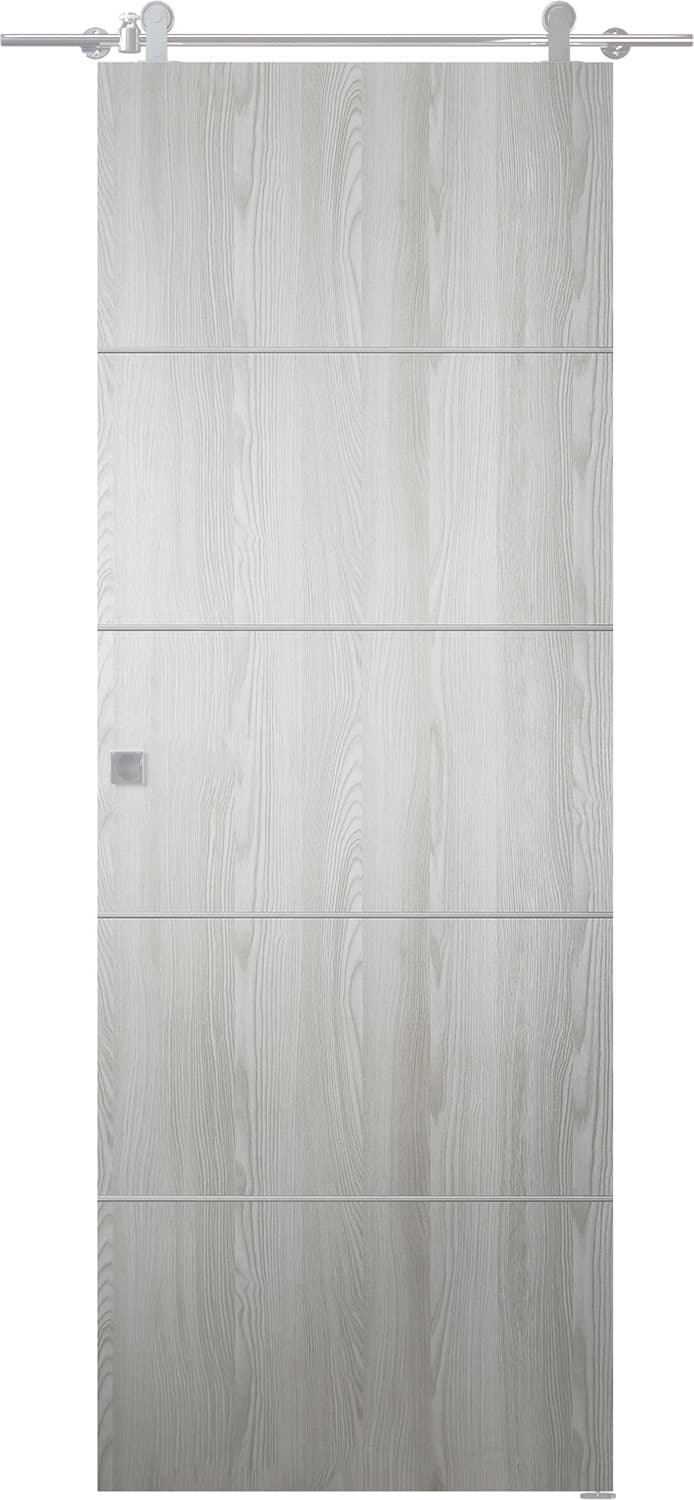 OPTIMA 4H RIBEIRA ASH DOUBLE BARN BELLDINNI MODERN INTERIOR DOOR - 2