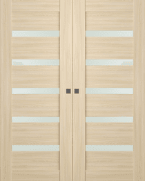 AVON 07-04 VETRO LOIRE ASH DOUBLE MAGIC DOORS BELLDINNI MODERN INTERIOR DOOR - 1