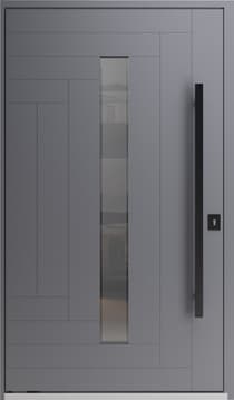 Single pivot metal-aluminum modern exterior door Axis 1130 - 1