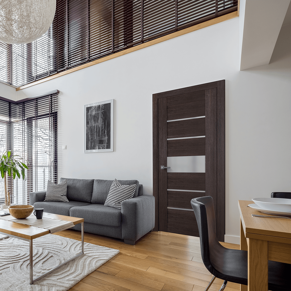 AVON 07-06 VETRO VERALINGA OAK SWING BELLDINNI MODERN INTERIOR DOOR - 3