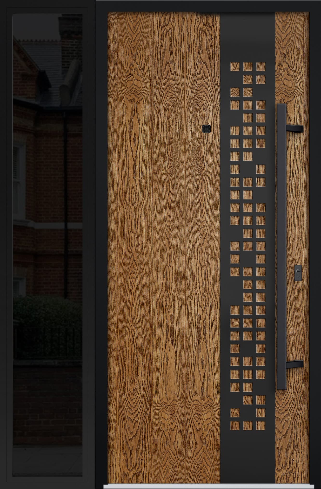Single Modern Steel Exterior Door Deux 6678 - 2