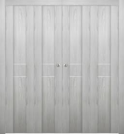 AVON 01 2HN RIBEIRA ASH DOUBLE BI-FOLD BELLDINNI MODERN INTERIOR DOOR - 1