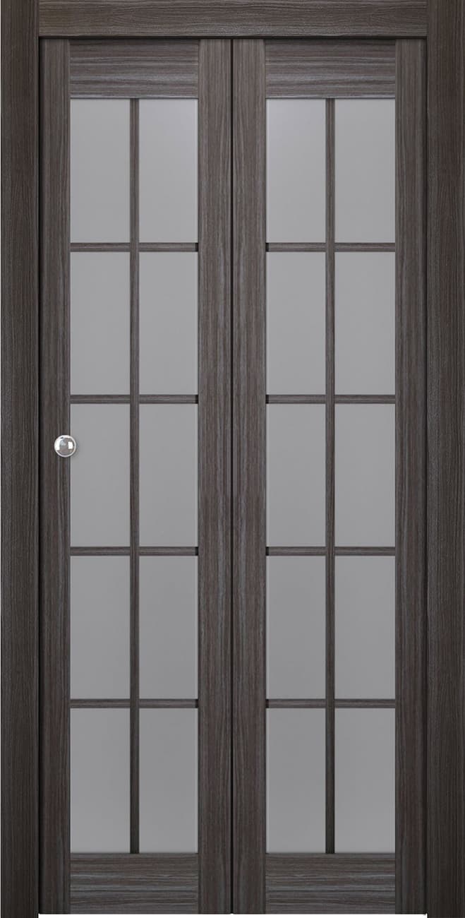 PALLADIO 10 LITE VETRO GRAY OAK BI-FOLD BELLDINNI MODERN INTERIOR DOOR - 5