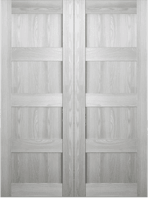 AVON 07 3R RIBEIRA ASH DOUBLE BARN BELLDINNI MODERN INTERIOR DOOR - 2