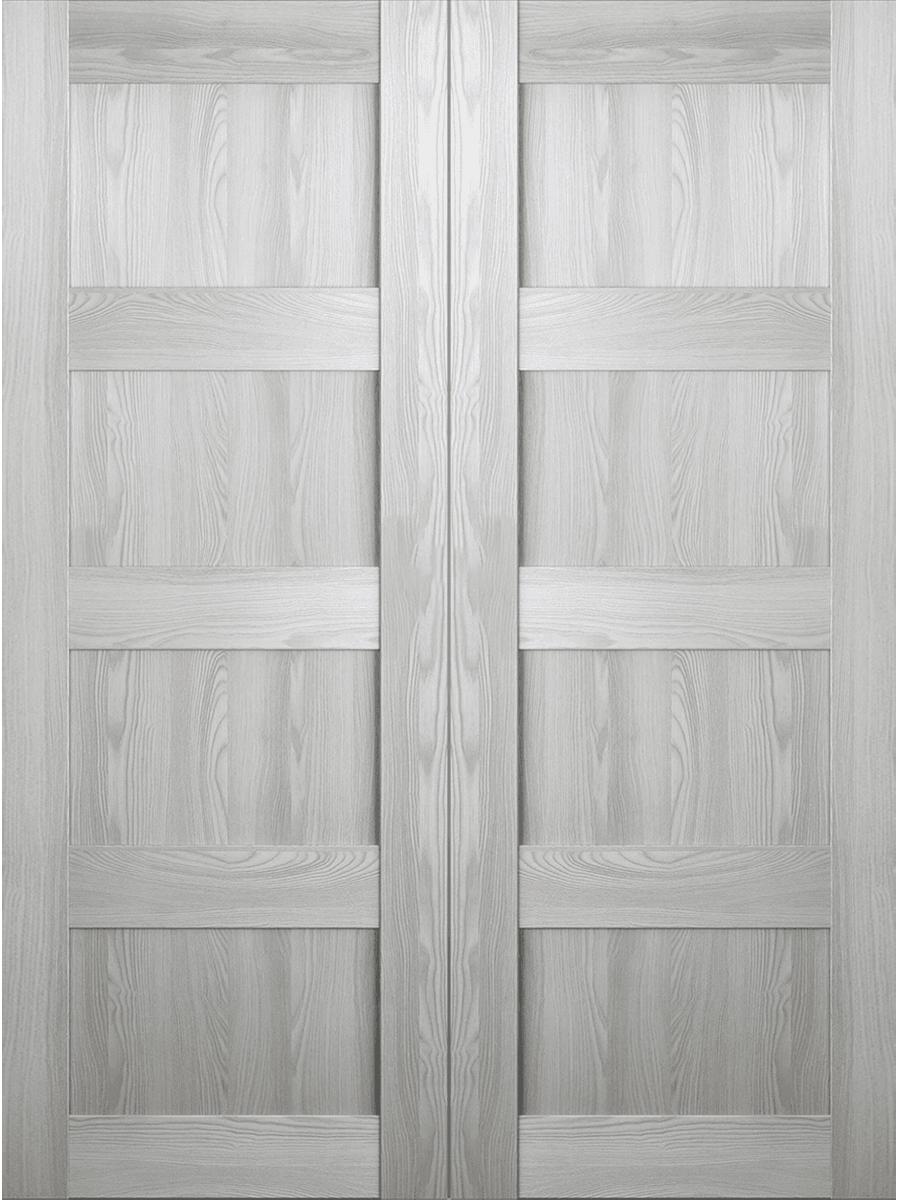 AVON 07 3R RIBEIRA ASH DOUBLE BARN BELLDINNI MODERN INTERIOR DOOR - 2