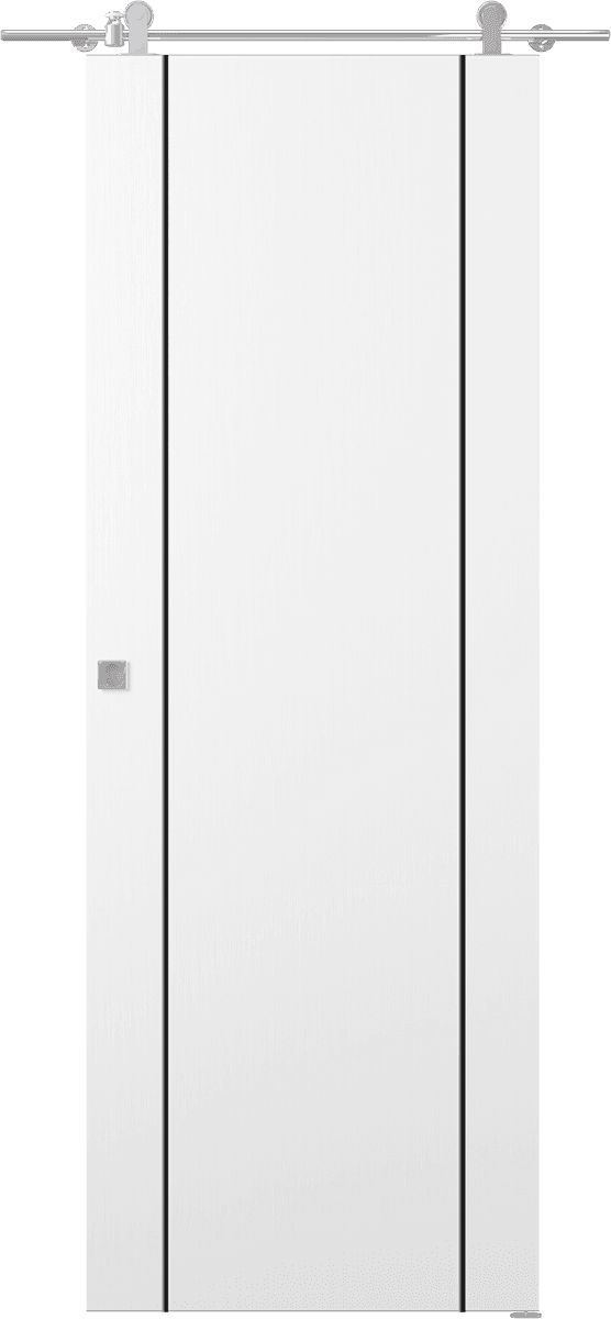 PALLADIO 2U BLACK BIANCO NOBLE BARN DOORS BELLDINNI MODERN INTERIOR DOOR - 1