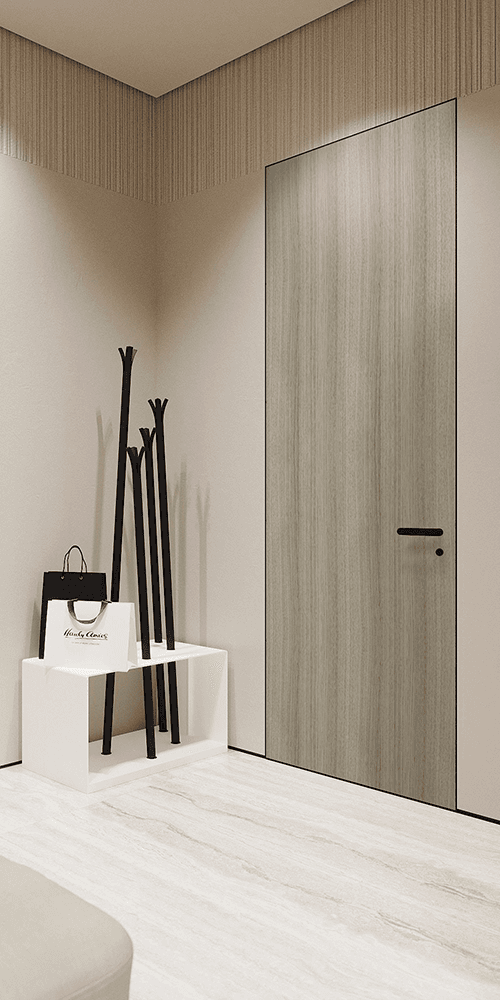 OPTIMA SHAMBOR INVISIBLE METAL FRAME BELLDINNI MODERN INTERIOR DOOR