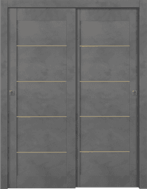 AVON 07 4H GOLD DARK URBAN BYPASS BELLDINNI MODERN INTERIOR DOOR - 1