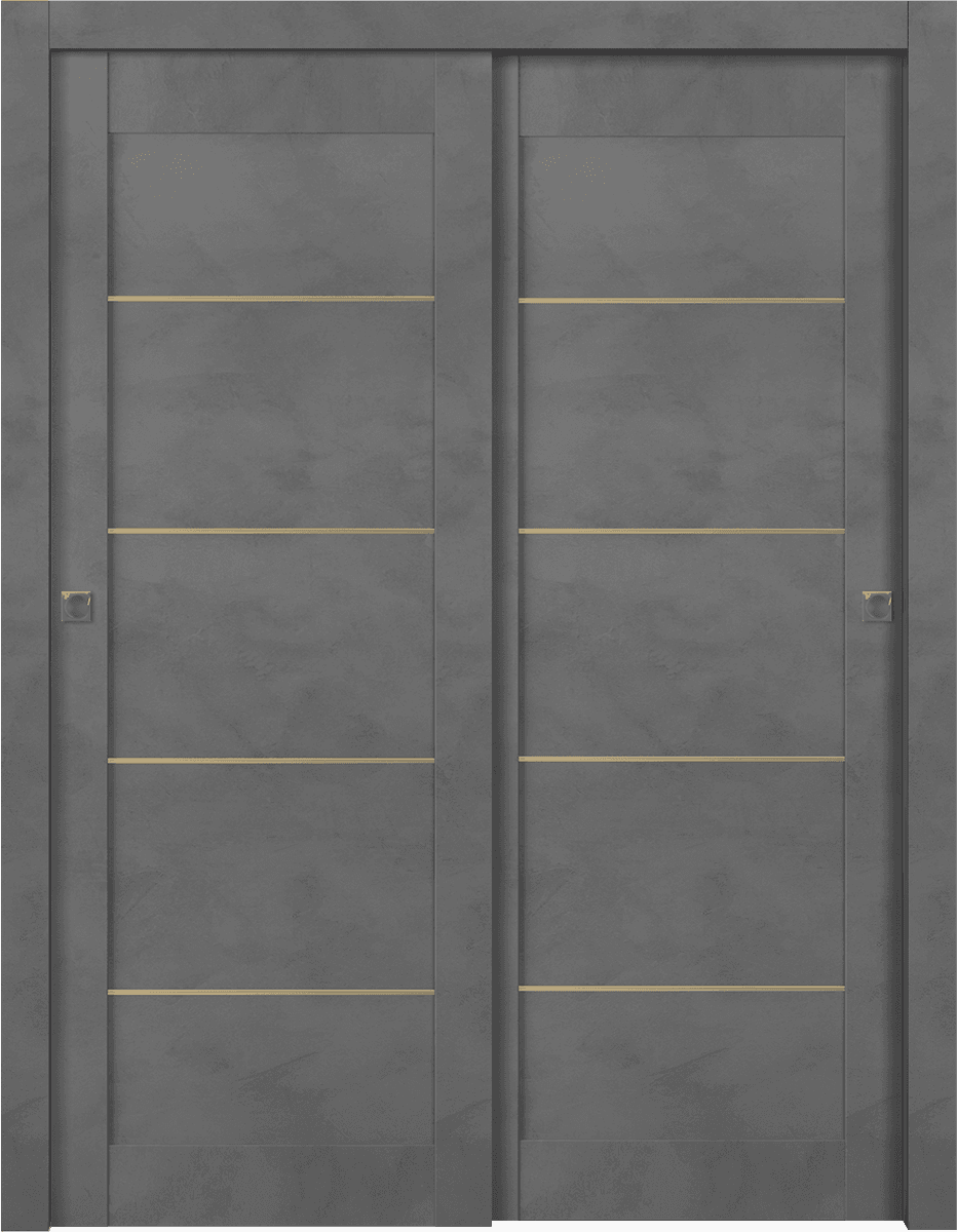 AVON 07 4H GOLD DARK URBAN BYPASS BELLDINNI MODERN INTERIOR DOOR - 1