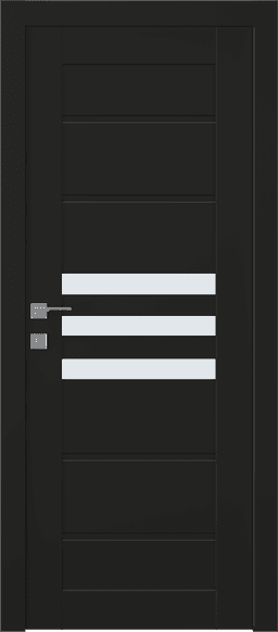 DOME VETRO BLACK MATTE SWING BELLDINNI MODERN INTERIOR DOOR - 1