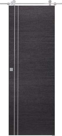 AVANTI 2V BLACK APRICOT BARN BELLDINNI MODERN INTERIOR DOOR - 1