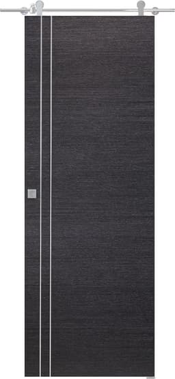 AVANTI 2V BLACK APRICOT BARN BELLDINNI MODERN INTERIOR DOOR - 1
