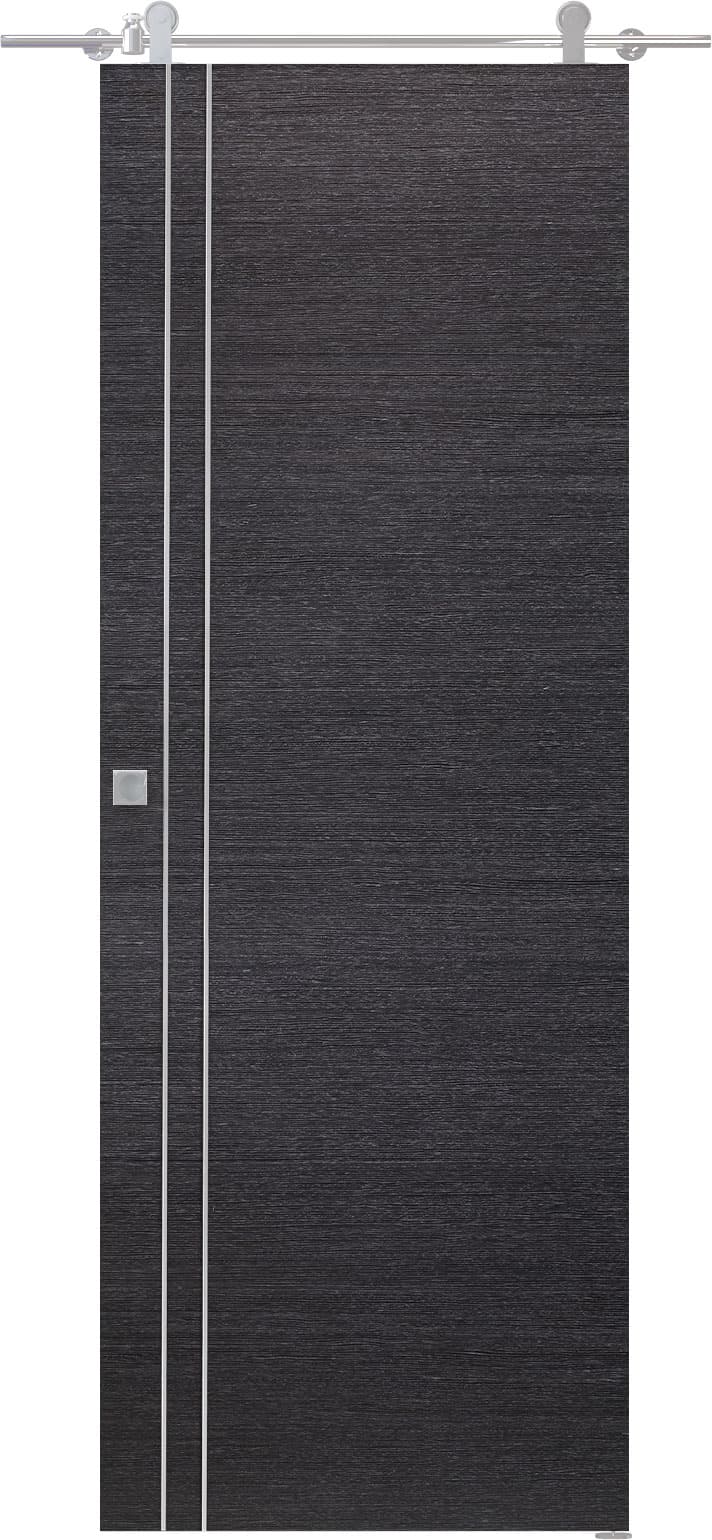 AVANTI 2V BLACK APRICOT BARN BELLDINNI MODERN INTERIOR DOOR - 1