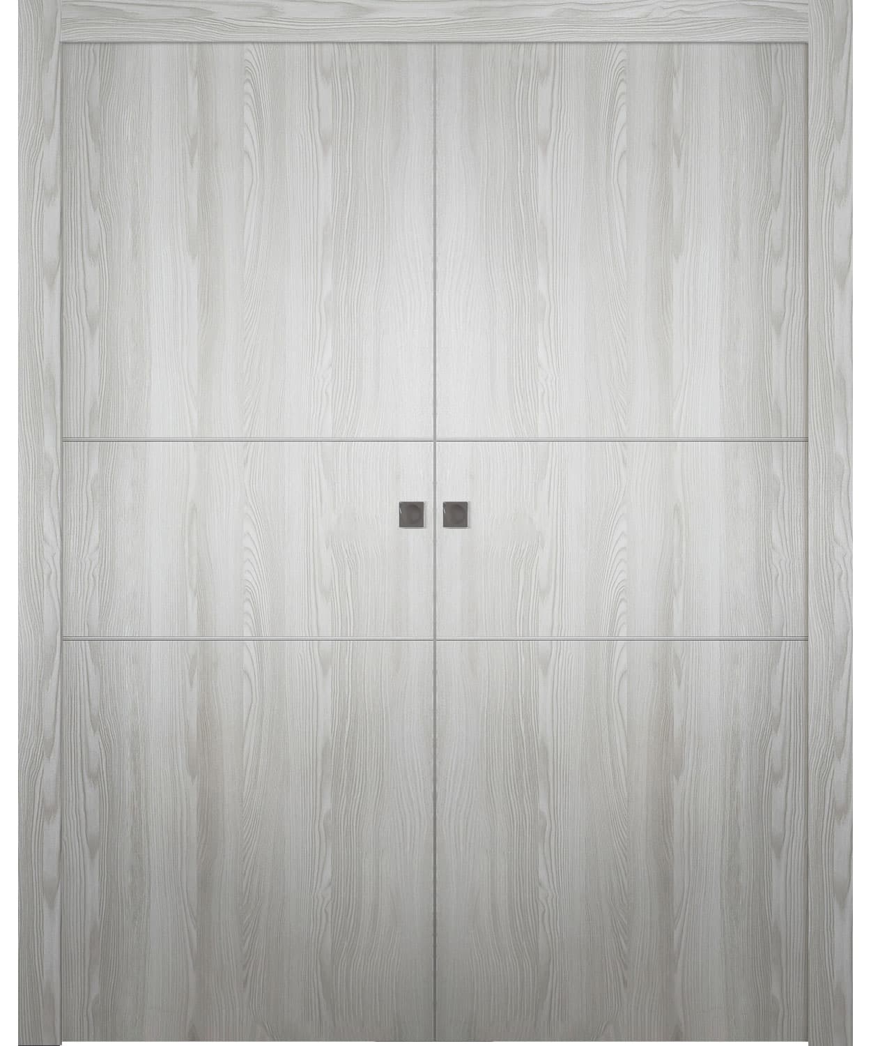 OPTIMA 2H RIBEIRA ASH DOUBLE POCKET BELLDINNI MODERN INTERIOR DOOR - 1