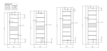 AVON 07-06 VETRO LOIRE ASH DOUBLE BARN DOORS BELLDINNI MODERN INTERIOR DOOR - 3