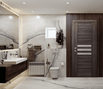 DOME VETRO GRAY OAK BYPASS BELLDINNI MODERN INTERIOR DOOR - 6