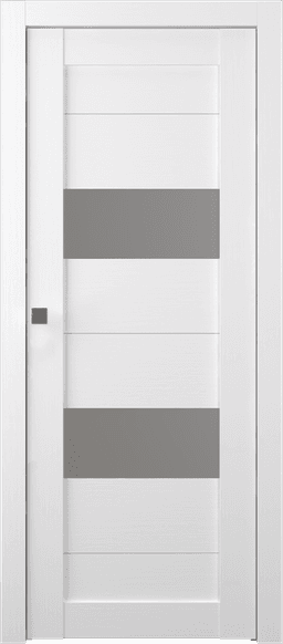 BERTA VETRO BIANCO NOBLE POCKET BELLDINNI MODERN INTERIOR DOOR - 1