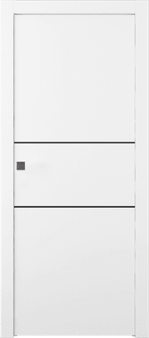 PALLADIO 2H BLACK BIANCO NOBLE POCKET DOORS BELLDINNI MODERN INTERIOR DOOR - 1
