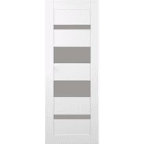 MIRELLA VETRO SNOW WHITE SWING BELLDINNI MODERN INTERIOR DOOR - 2