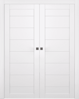 ERMI SNOW WHITE DOUBLE POCKET BELLDINNI MODERN INTERIOR DOOR - 7