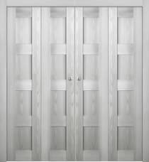 AVON 07 3R RIBEIRA ASH DOUBLE BI-FOLD BELLDINNI MODERN INTERIOR DOOR - 1