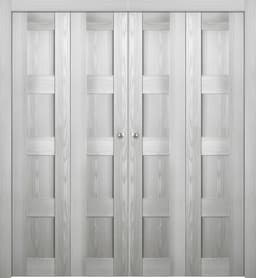 AVON 07 3R RIBEIRA ASH DOUBLE BI-FOLD BELLDINNI MODERN INTERIOR DOOR - 1