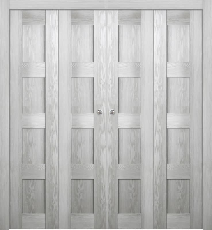 AVON 07 3R RIBEIRA ASH DOUBLE BI-FOLD BELLDINNI MODERN INTERIOR DOOR - 1