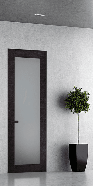 AVANTI 207 VETRO BLACK APRICOT INVISIBLE METAL FRAME BELLDINNI MODERN INTERIOR DOOR