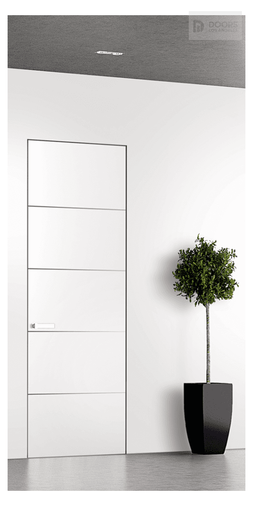 OPTIMA 4H SNOW WHITE INVISIBLE METAL FRAME BELLDINNI MODERN INTERIOR DOOR