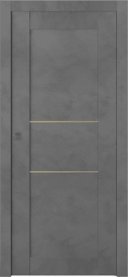 AVON 07 2H GOLD DARK URBAN POCKET BELLDINNI MODERN INTERIOR DOOR - 1