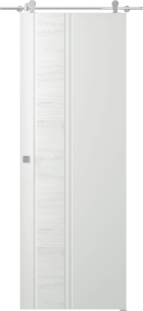 TWINWOOD 1 POLAR WHITE BARN BELLDINNI MODERN INTERIOR DOOR - 1