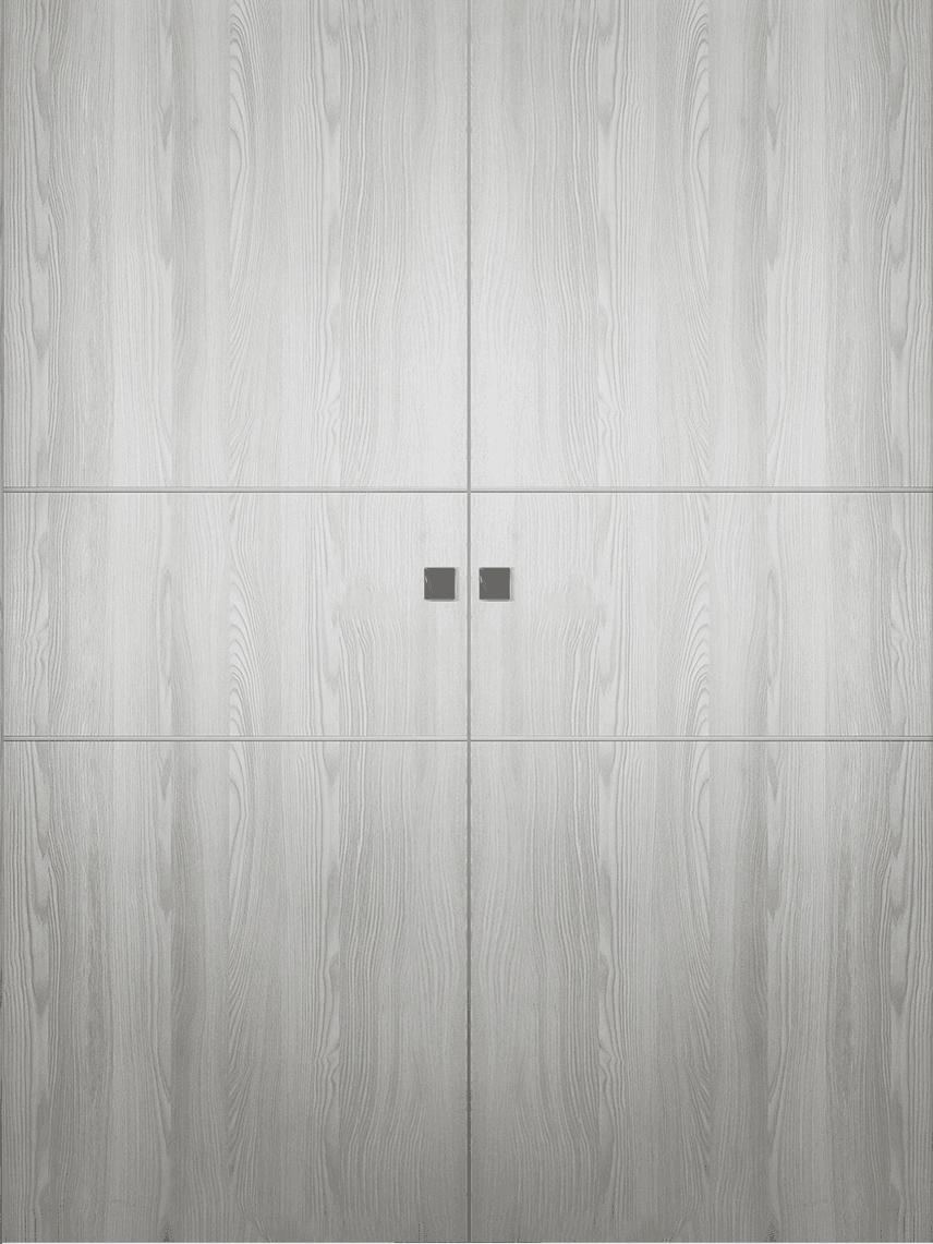 OPTIMA 2H RIBEIRA ASH DOUBLE MAGIC BELLDINNI MODERN INTERIOR DOOR - 1