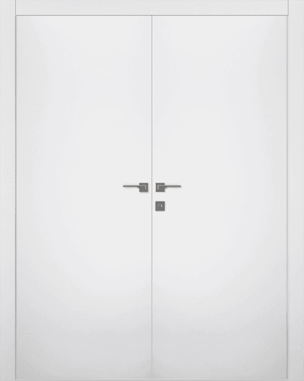 OPTIMA SNOW WHITE DOUBLE BELLDINNI MODERN INTERIOR DOOR