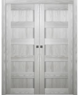 AVON 07 4R RIBEIRA ASH DOUBLE POCKET BELLDINNI MODERN INTERIOR DOOR - 1