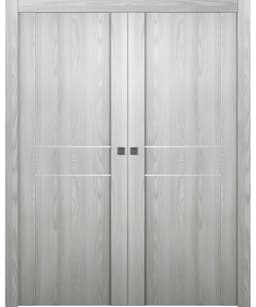 AVON 01 2HN RIBEIRA ASH DOUBLE POCKET DOORS BELLDINNI MODERN INTERIOR DOOR - 1