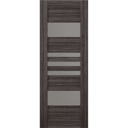 LETI VETRO GRAY OAK SWING BELLDINNI MODERN INTERIOR DOOR - 2