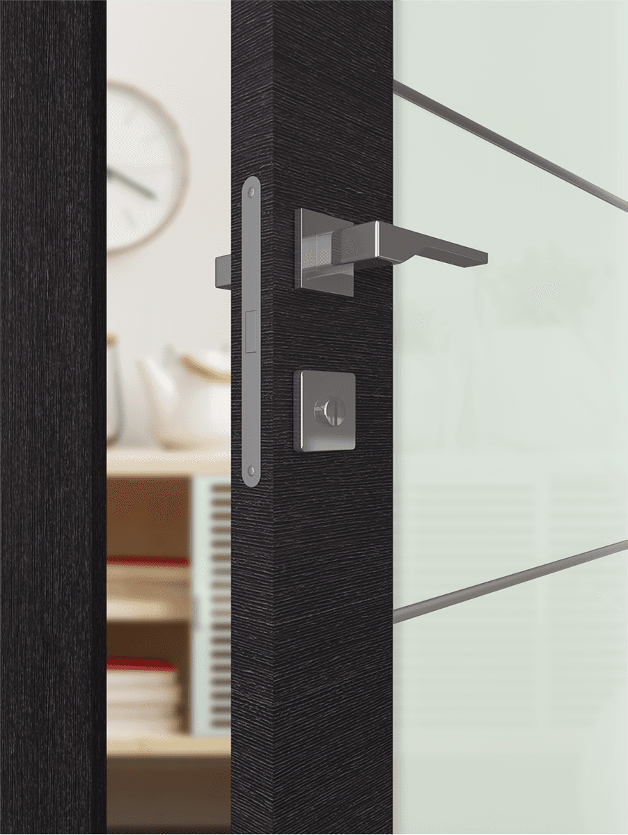 AVANTI 202 4H VETRO BLACK APRICOT CLOSET BELLDINNI MODERN INTERIOR DOOR - 2