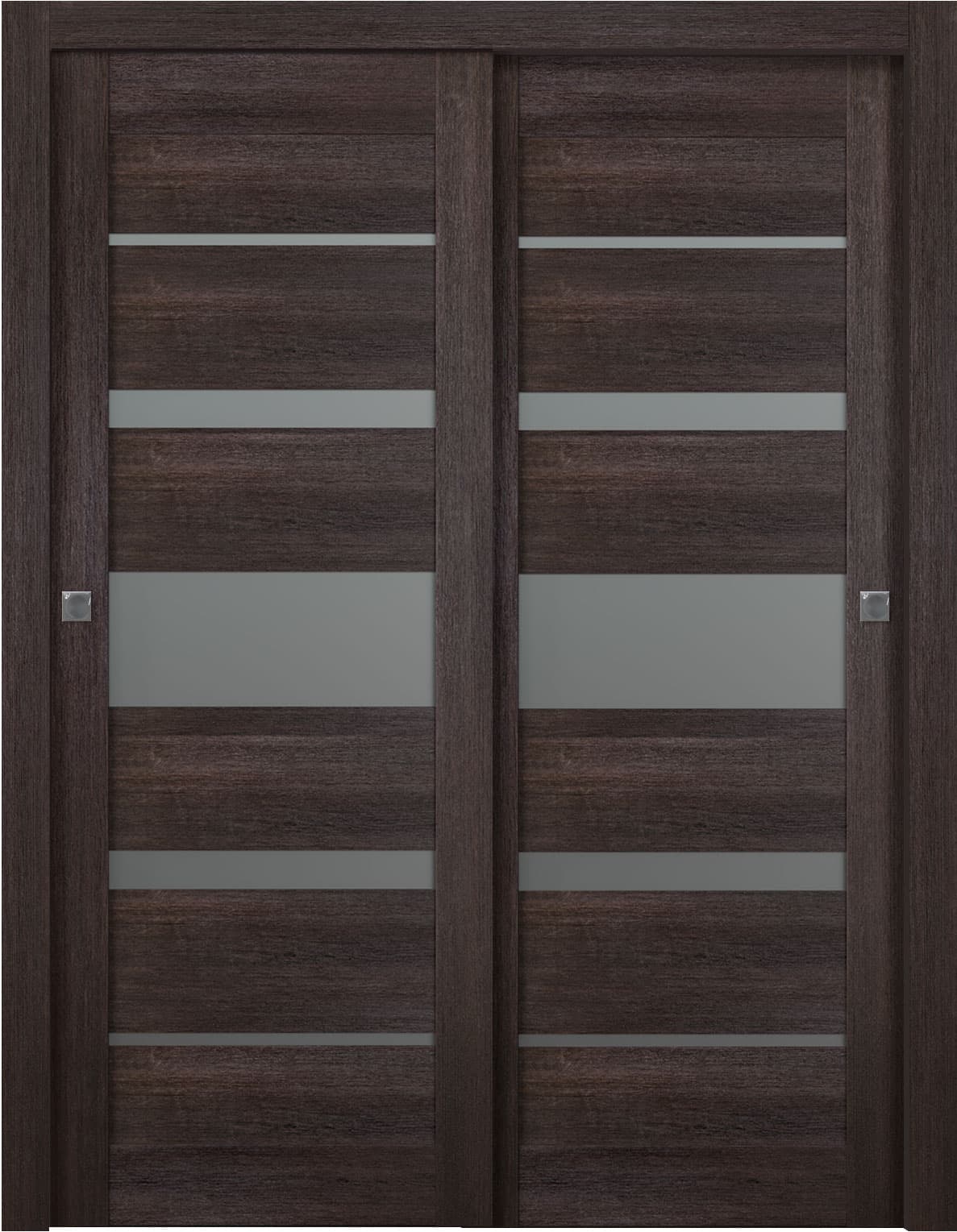 AVON 07-03 VETRO VERALINGA OAK BYPASS BELLDINNI MODERN INTERIOR DOOR - 1