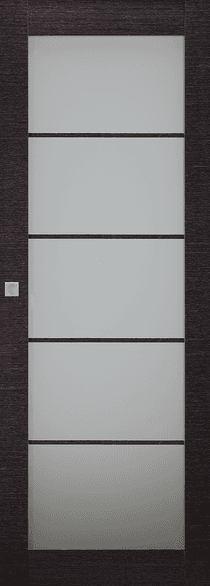 AVANTI 5 LITE VETRO BLACK APRICOT MAGIC BELLDINNI MODERN INTERIOR DOOR - 1